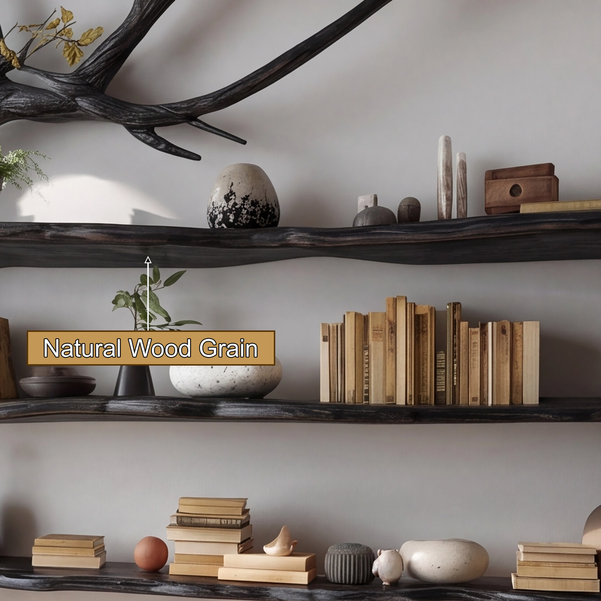 Elaris Branch Solid Wood Tree Bookshelf - Timberustic Tree Bookshelf