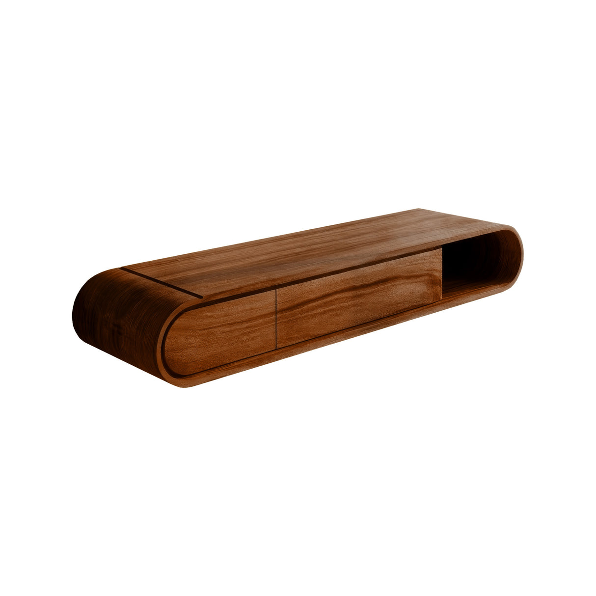 Elaris Curved Solid Wood Floating Bathroom Vanity with Drawers SPA984822 - Timberustic Floating Bathroom Vanity With Drawers