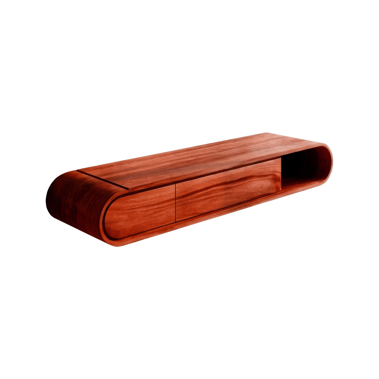 Elaris Curved Solid Wood Floating Bathroom Vanity with Drawers SPA984822 - Timberustic Floating Bathroom Vanity With Drawers