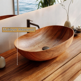 Elaris Curved Solid Wood Floating Bathroom Vanity with Drawers SPA984822 - Timberustic Floating Bathroom Vanity With Drawers