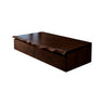 Elaris Live Edge Solid Wood Floating Bathroom Vanity with Drawers Dark Walnut - Timberustic Floating Bathroom Vanity With Drawers