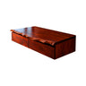 Elaris Live Edge Solid Wood Floating Bathroom Vanity with Drawers Mahogany - Timberustic Floating Bathroom Vanity With Drawers