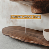 Elaris Sculpted Solid Wood Mushroom Floating Shelf SPA325345 - Timberustic Floating Shelf