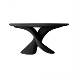 Elaris Sculptural Solid Wood Bathroom Vanity Table