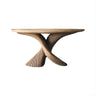 Elaris Sculptural Solid Wood Bathroom Vanity Table