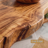 Elaro Rootform Solid Wood Freestanding Bathroom Vanity with Shelves - Timberustic Freestanding Bathroom Vanity with Shelves