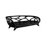 Elaro Sculpted Solid Wood Sofa Black - Timberustic Sofa