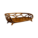 Elaro Sculpted Solid Wood Sofa Brown - Timberustic Sofa