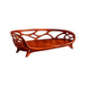 Elaro Sculpted Solid Wood Sofa Mahogany - Timberustic Sofa