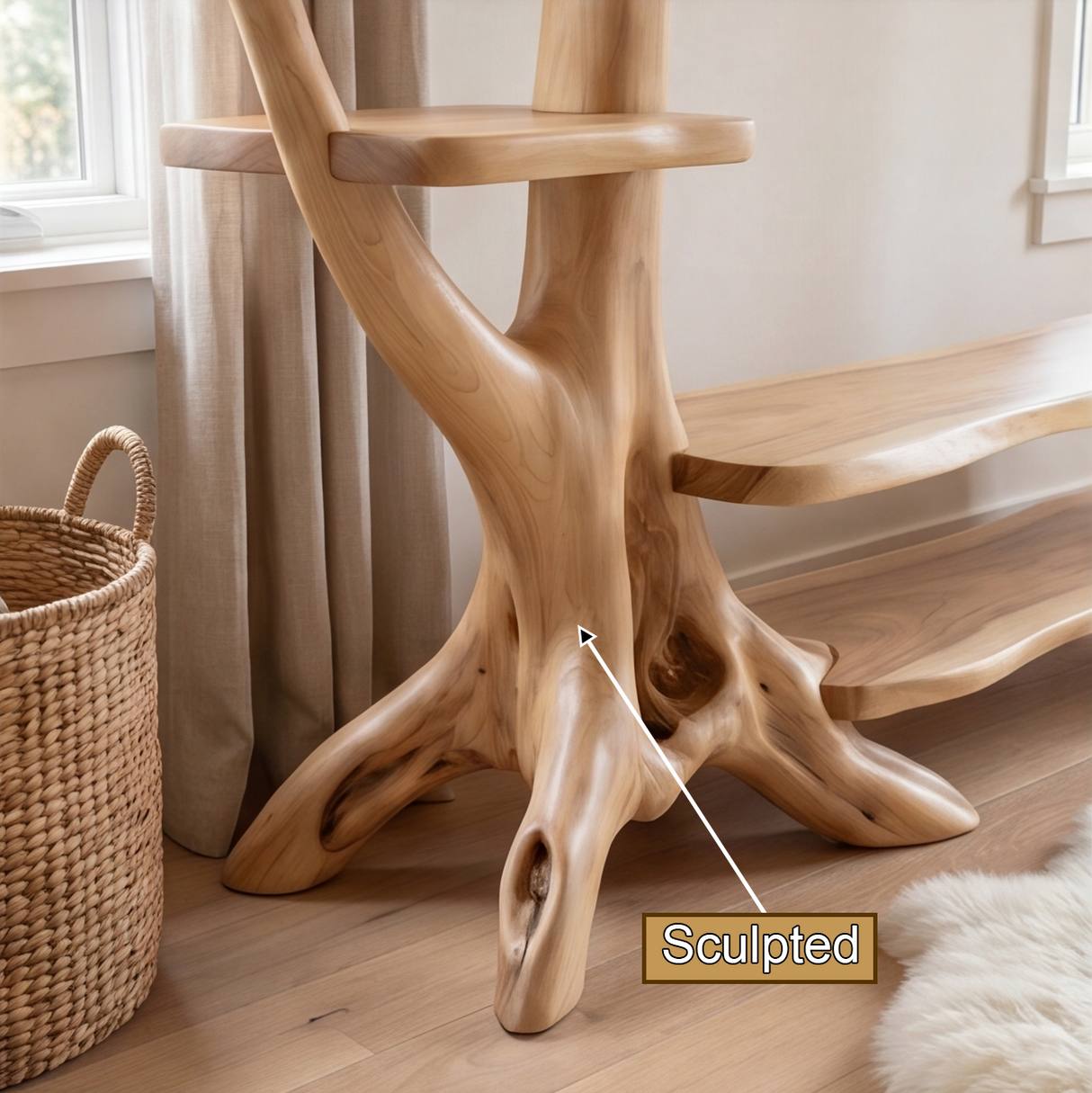 Elarowen Handcrafted Solid Wood Entryway Organizer - Timberustic Entryway Organizer