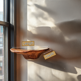 Elarune Live Edge Solid Wood Mushroom Floating Shelf SPA349342 - Timberustic Floating Shelf