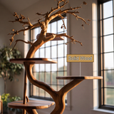 Elarwyn Handcrafted Tree Branch Parrot Stand SPA231561 - Timberustic Tree Branch Parrot Stand