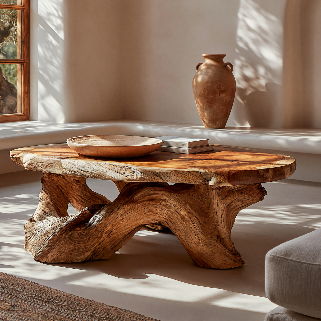 Eldara Live Edge Solid Wood Coffee Table - Timberustic Coffee Table