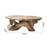 Eldara Live Edge Solid Wood Coffee Table - Timberustic Coffee Table