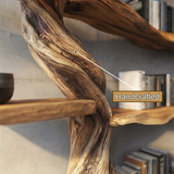 Elderglen Handcrafted Solid Wood Tree Bookshelf