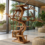 Elderglen Handcrafted Tree Branch Parrot Stand - Timberustic Tree Branch Parrot Stand