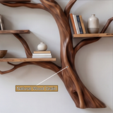 Eldergrove Handcrafted Solid Wood Floating Tree Bookshelf