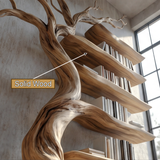 Eldergrove Handcrafted Solid Wood Tree Bookshelf - Timberustic Tree Bookshelf
