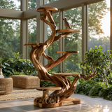 Eldergrove Handcrafted Tree Branch Parrot Stand SPA935824 - Timberustic Tree Branch Parrot Stand