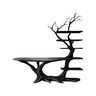 Eldergrove Solid Wood Console Table with Shelves Black - Timberustic Console Table with Shelves