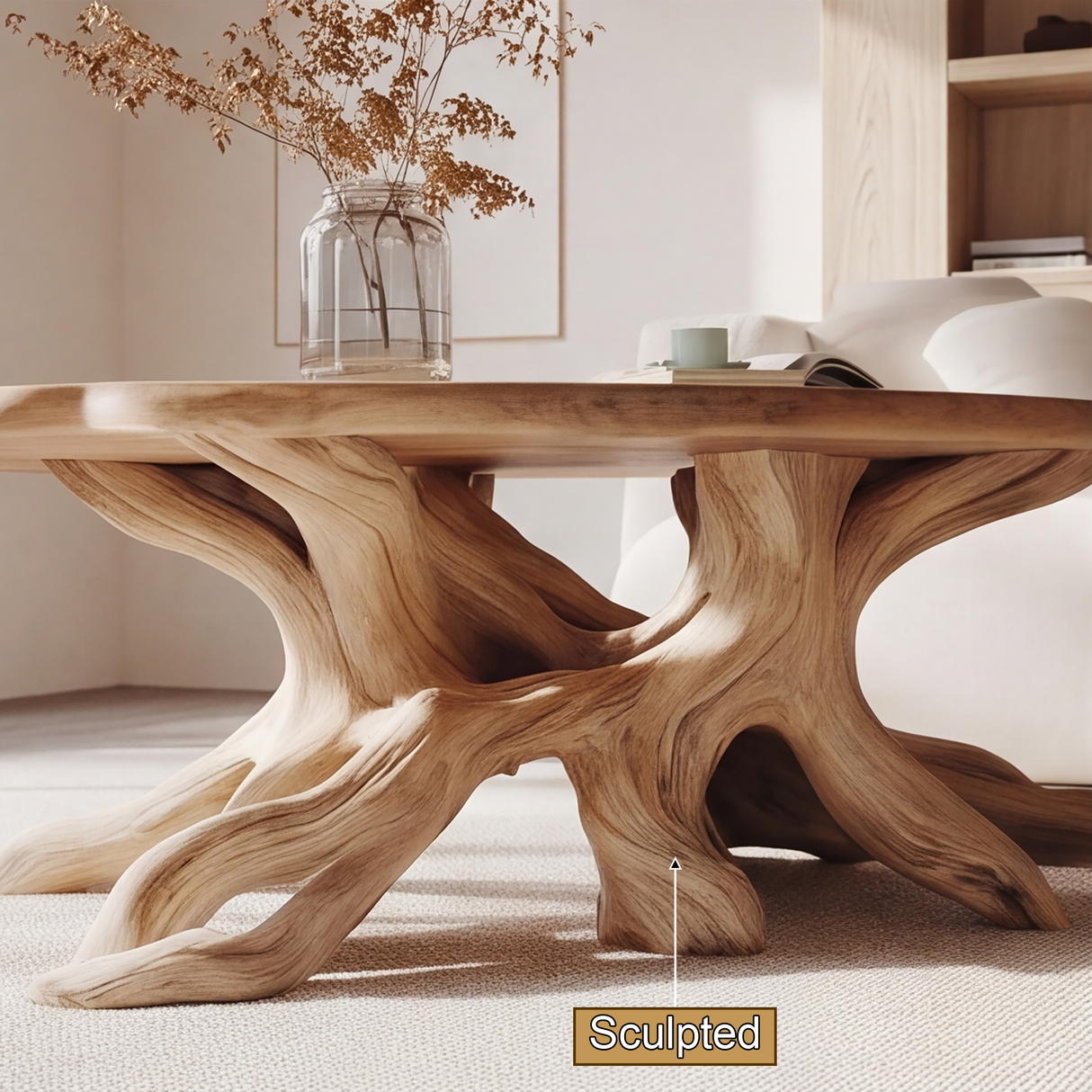 Eldorin Live Edge Solid Wood Coffee Table SPA275112 - Timberustic Coffee Table