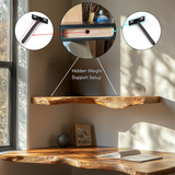 Eldorin Live Edge Solid Wood Floating Shelf SPA852820 - Timberustic Floating Shelf