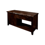 Eldorin Live Edge Solid Wood Freestanding Bathroom Vanity with Cabinet Dark Walnut - Timberustic Freestanding Bathroom Vanity with Cabinet