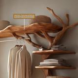 Eldorin Sculpted Solid Wood Entryway Organizer