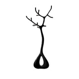 Eldorin Sculpted Solid Wood Tree Coat Rack Black - Timberustic Tree Coat Rack