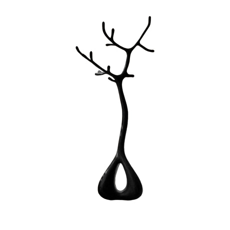 Eldorin Sculpted Solid Wood Tree Coat Rack Black - Timberustic Tree Coat Rack