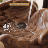 Eldovar Handcrafted Solid Wood Hands-Shaped Vessel Sink