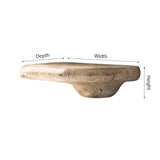 Eldovar Organic Solid Wood Mushroom Floating Shelf - Timberustic Floating Shelf