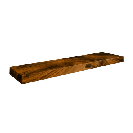 Eldran Live Edge Solid Wood Floating Shelf Brown - Timberustic Floating Shelf