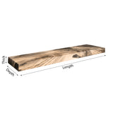 Eldran Live Edge Solid Wood Floating Shelf - Timberustic Floating Shelf