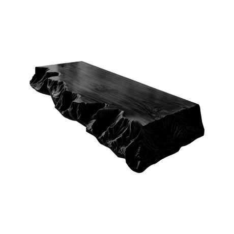 Eldran Sculpted Edge Solid Wood Floating Bathroom Vanity Black - Timberustic Floating Bathroom Vanity