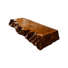 Eldran Sculpted Edge Solid Wood Floating Bathroom Vanity Brown - Timberustic Floating Bathroom Vanity