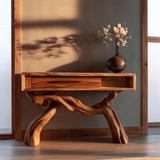Eldrathen Sculpted Solid Wood Console Table SPA936875