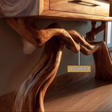 Eldrathen Sculpted Solid Wood Console Table SPA936875