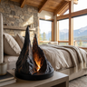 Eldravar Sculpted Mountain Table Lamp Black - Timberustic Table Lamp