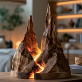 Eldravyn Sculpted Mountain Table Lamp - Timberustic Table Lamp