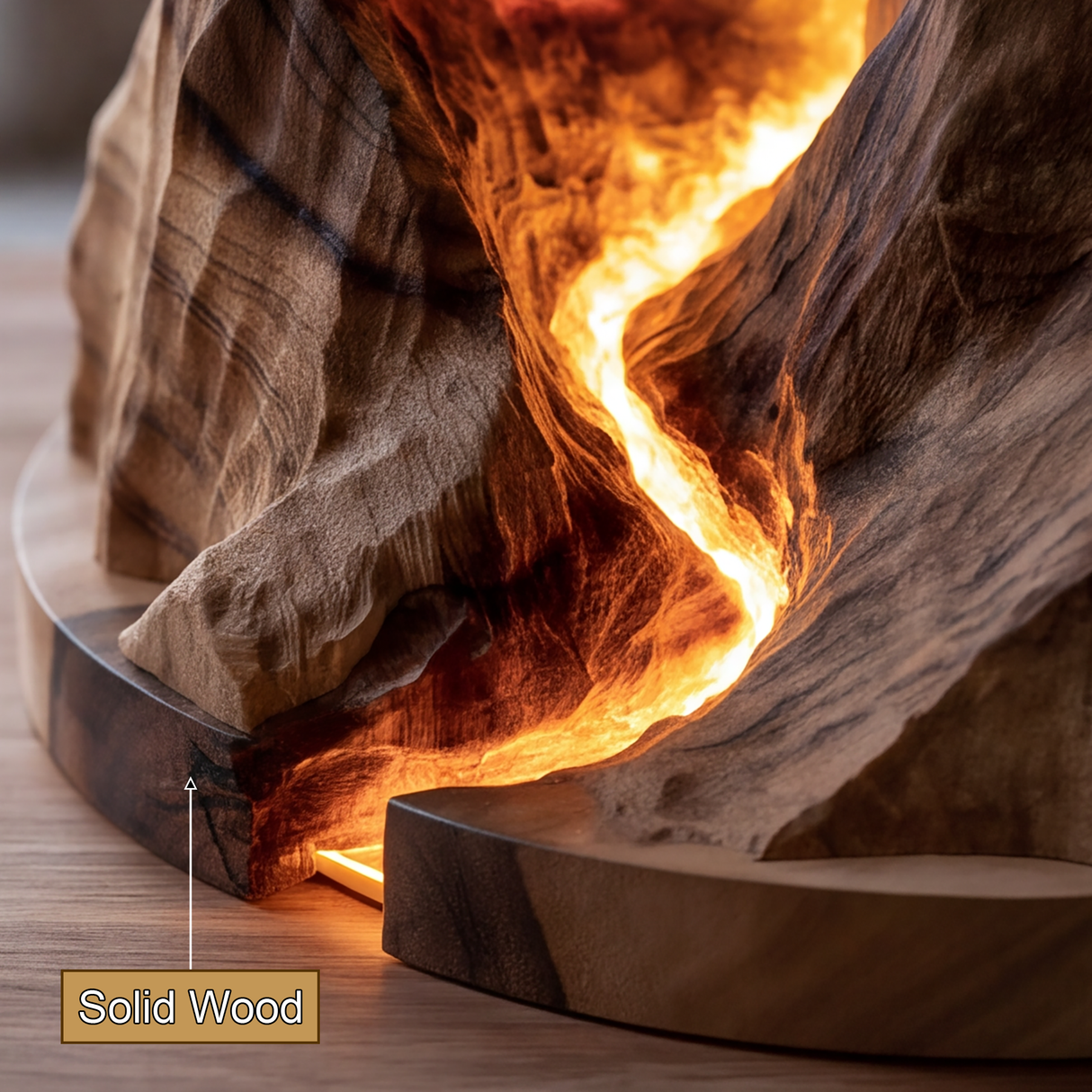 Eldravyn Sculpted Mountain Table Lamp - Timberustic Table Lamp