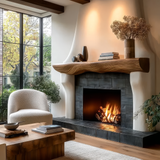 Eldrion Handcrafted Fireplace Mantel Shelf SPA253656 - Timberustic Fireplace Mantel Shelf
