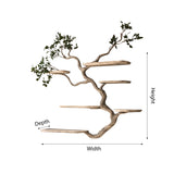 Eldrion Handcrafted Solid Wood Floating Tree Bookshelf
