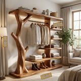 Eldrion Solid Wood Entryway Organizer