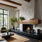 Eldros Live Edge Fireplace Mantel Shelf
