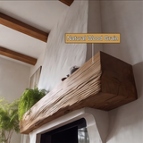 Eldros Live Edge Fireplace Mantel Shelf