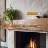 Eldros Live Edge Fireplace Mantel Shelf