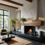 Eldros Live Edge Fireplace Mantel Shelf - Timberustic Fireplace Mantel Shelf