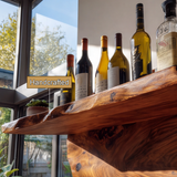 Eldrosen Live Edge Handcrafted Floating Wine Shelf SPA561894 - Timberustic Floating Wine Shelf