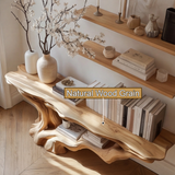Eldrosyn Sculpted Solid Wood Console Table - Timberustic Console Table